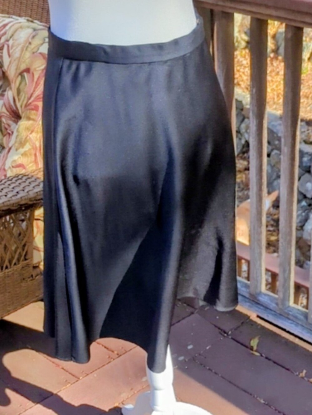 Bloomingdale's Classic Black A-Line Skirt